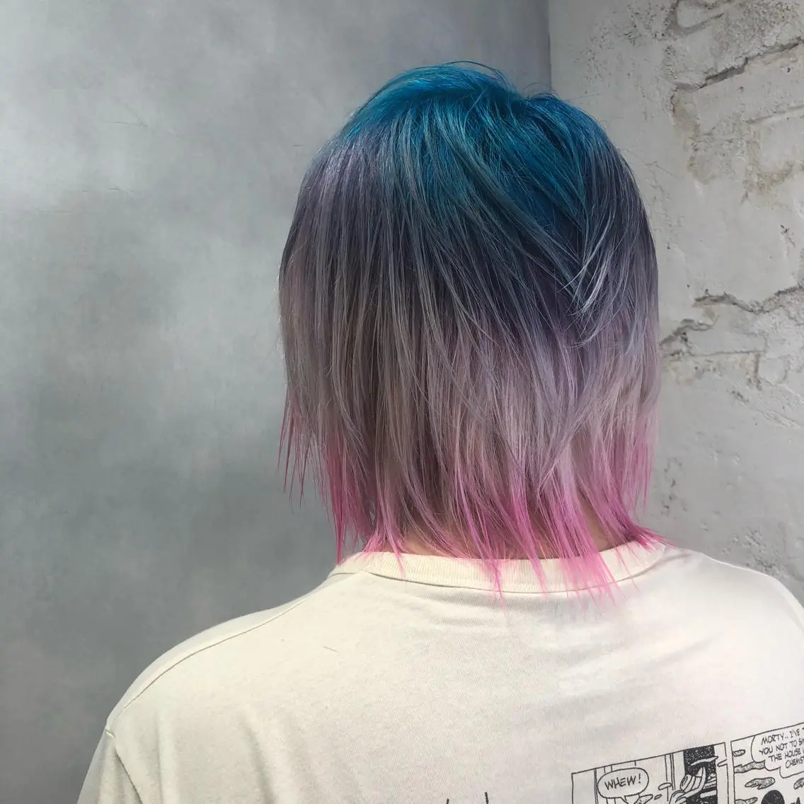 ショート カラー バレイヤージュ ブリーチ ケアブリーチ ダブルカラー ハイライトカラー ヘアカラー トリートメント welring hair salonのヘアスタイル