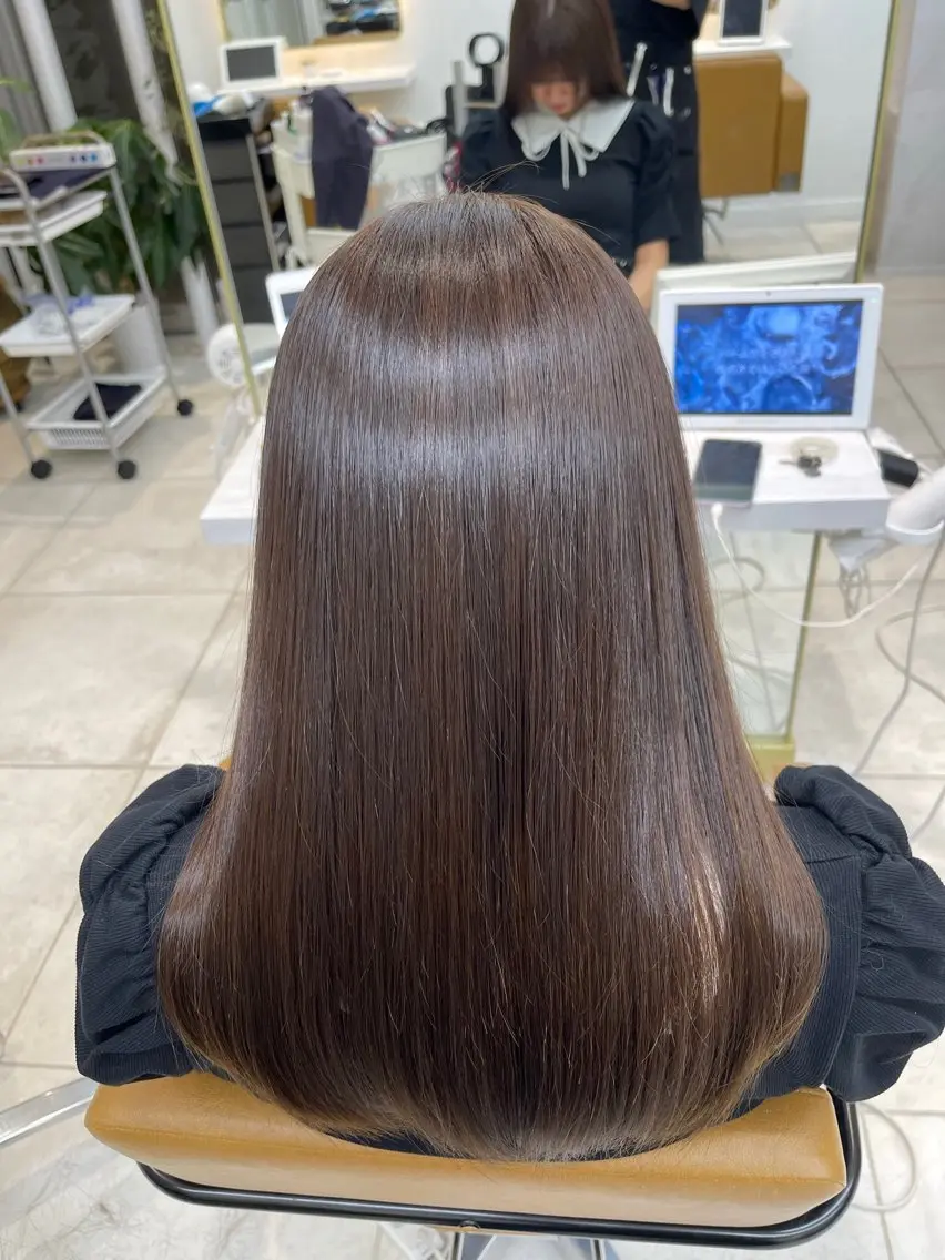ロング 中顔面短縮 顔まわり新田大翔のヘアスタイル