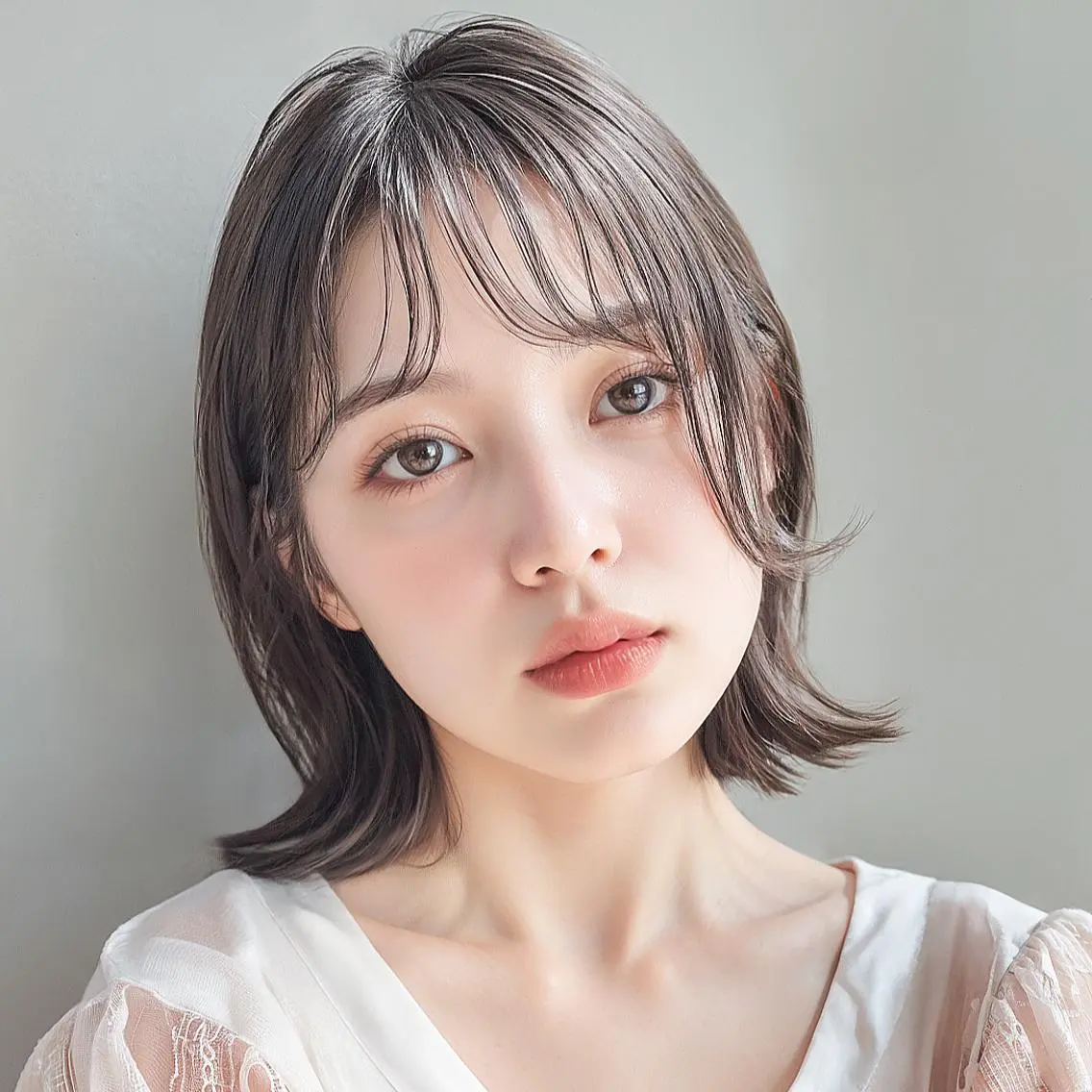 ミディアム 透明感カラー✨ よしの じろうのヘアスタイル