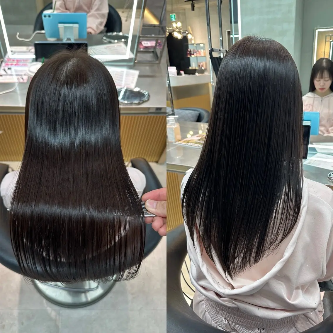 セミロング カラー ヘアカラー トリートメント ✨髪質改善特化✨副 店長椎葉信乃介のヘアスタイル