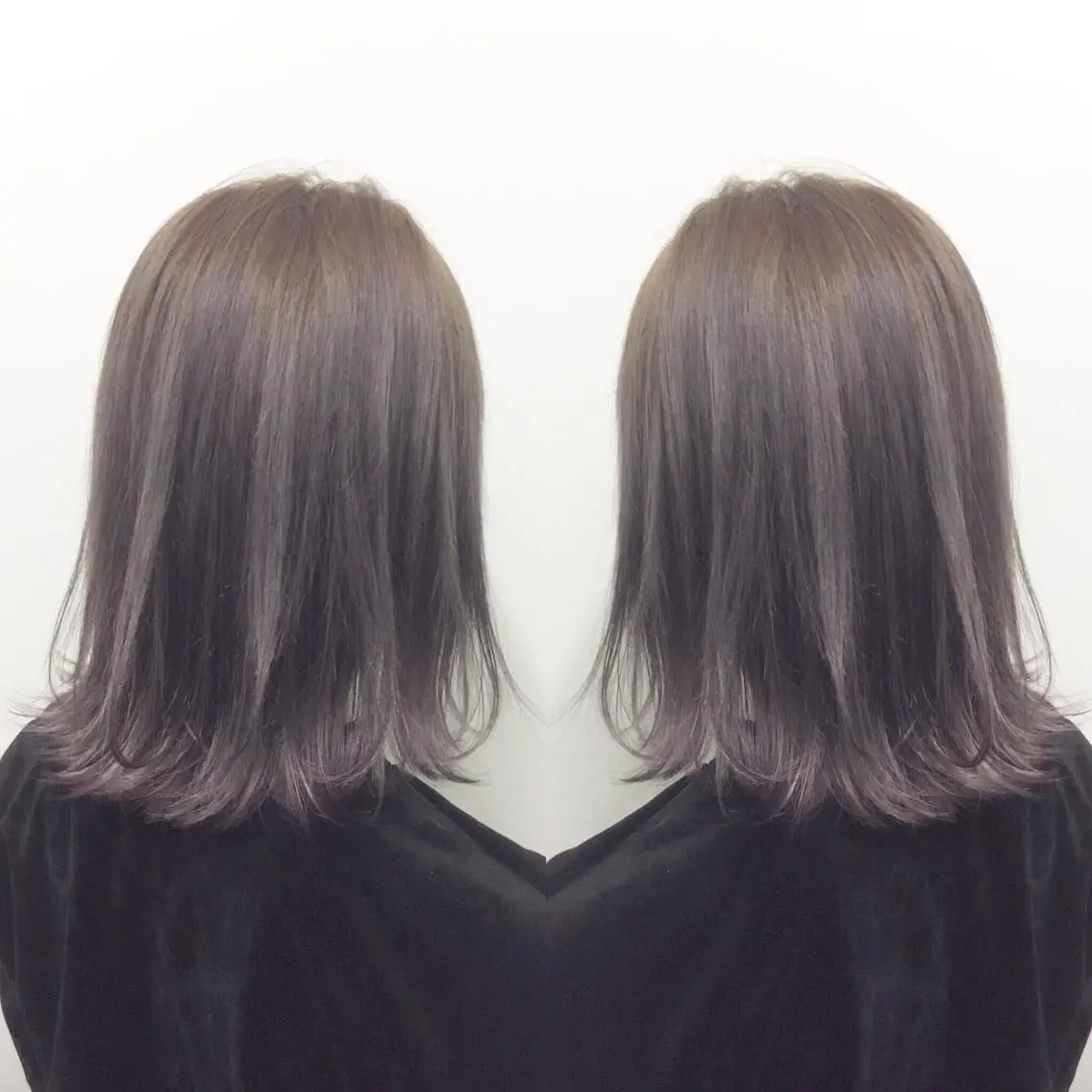 ミディアム カラー ヘアアレンジ ブリーチ ラベンダーカラー ヘアカラー トリートメント ヘアセット 🫧柔色/トレンド カラー/川辺晴加のヘアスタイル