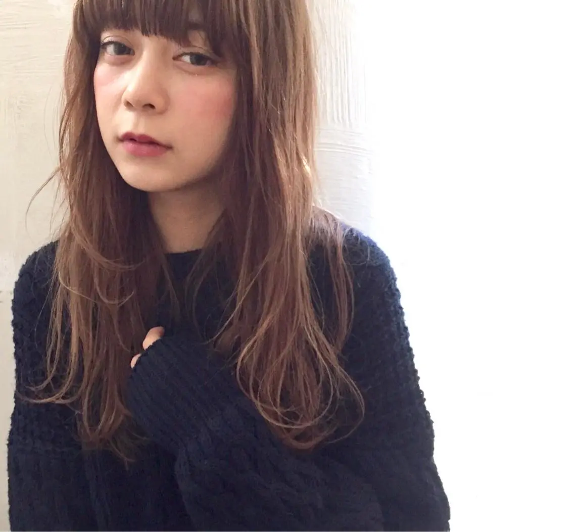 セミロング ロング 貫洞 大介のヘアスタイル