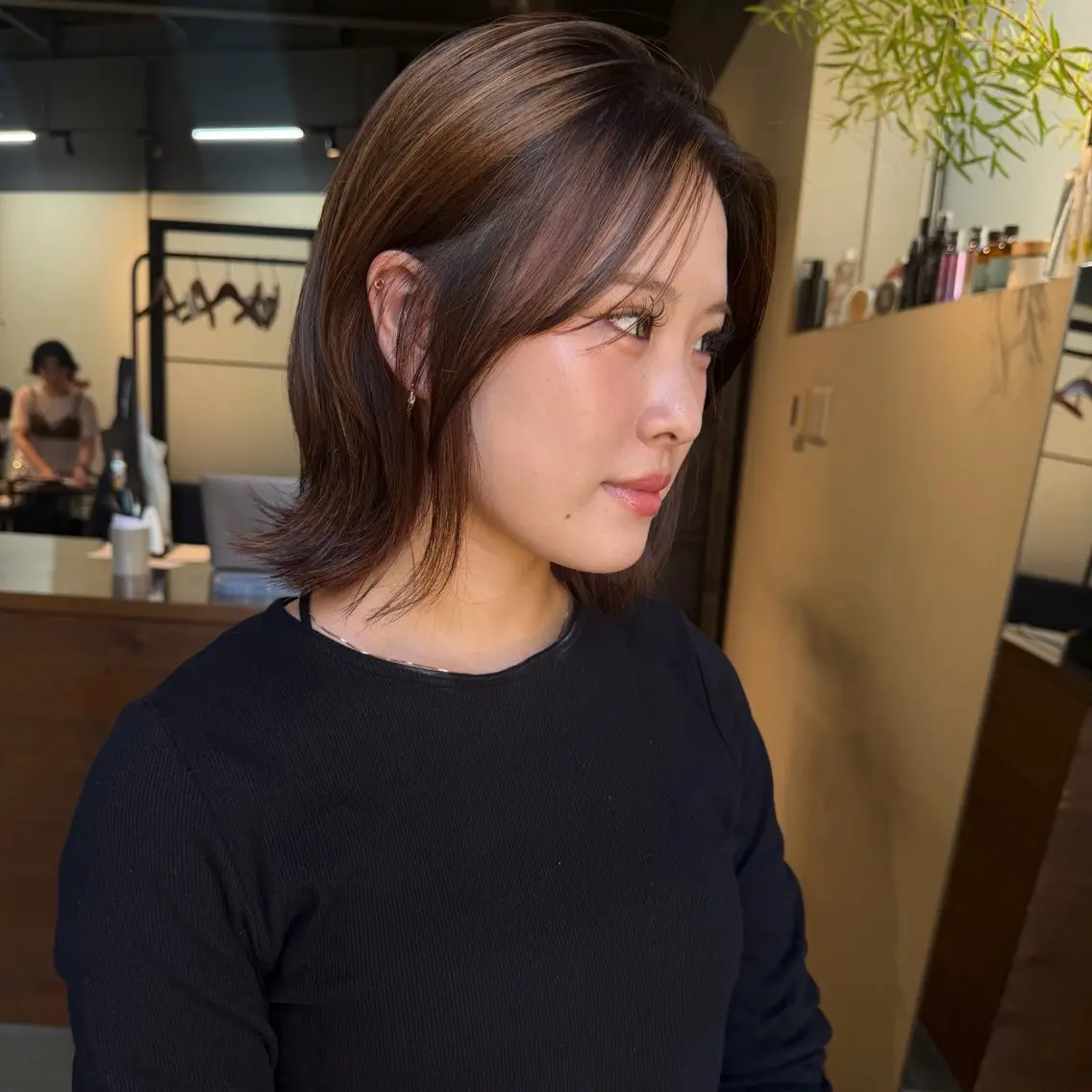 ミディアム カット かえで👗 ボブ/パーマのヘアスタイル