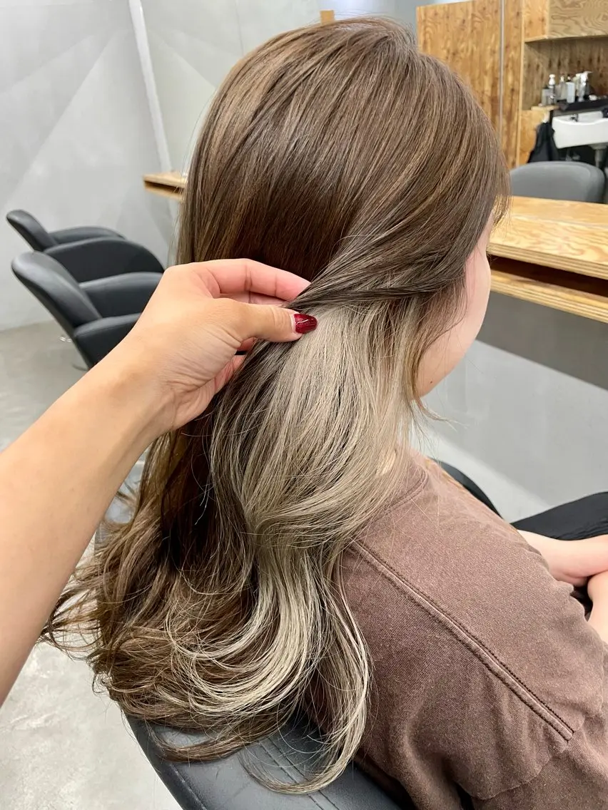 セミロング カット ヘアカラー トリートメント ひより ／novusのヘアスタイル