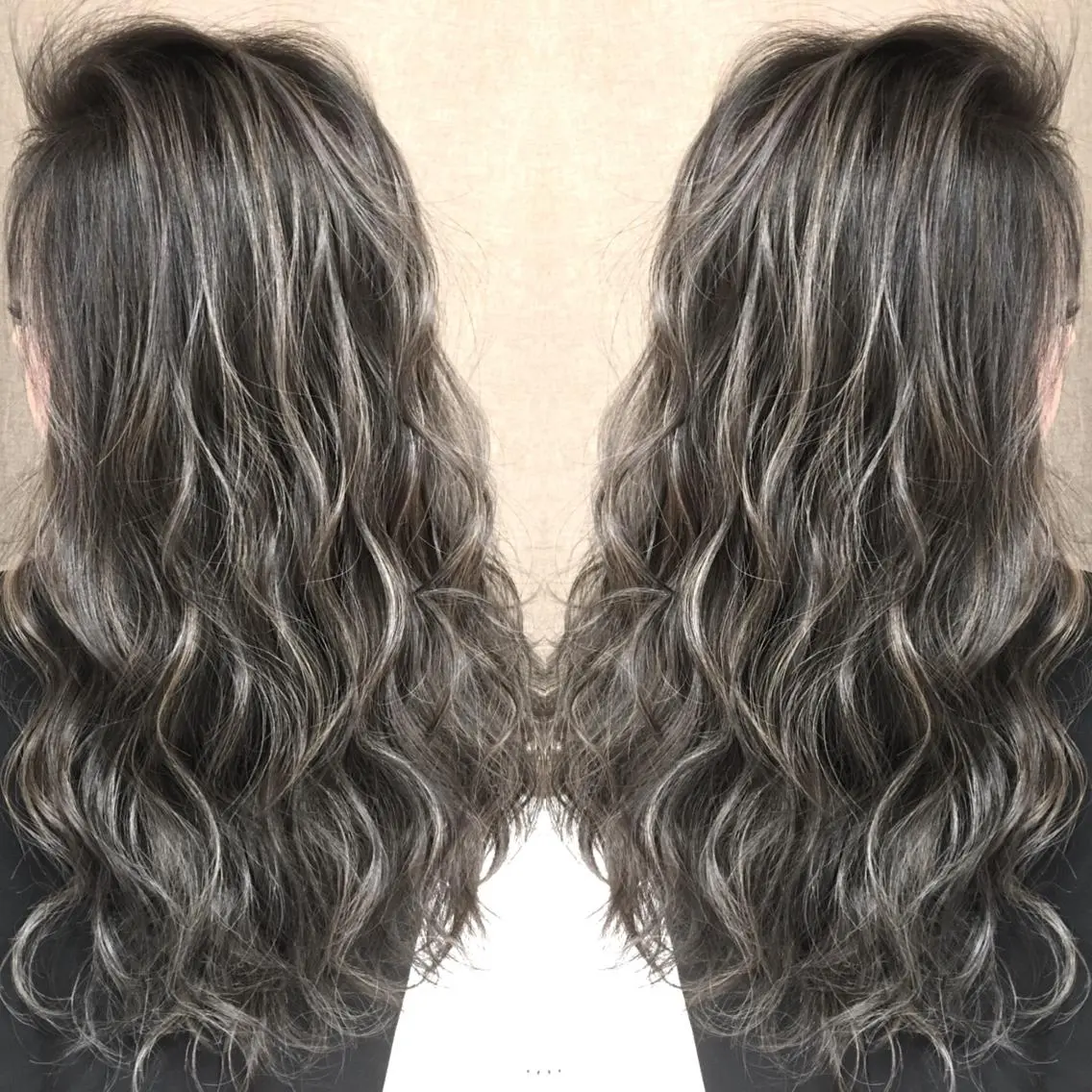 ロング カラー ハイライトカラー 3Dハイライト ハイライト ヘアカラー トリートメント 井上 一平のヘアスタイル