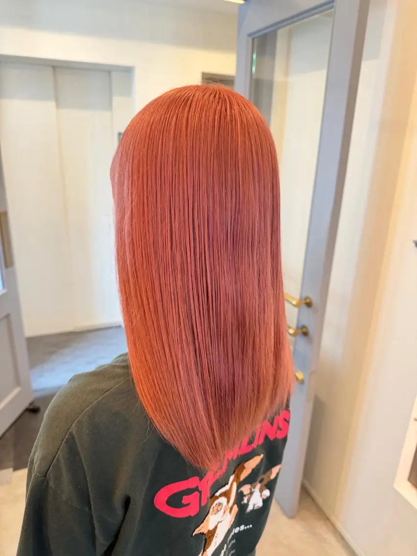 セミロング カット ヘアカラー トリートメント オオバヤシ マホのヘアスタイル