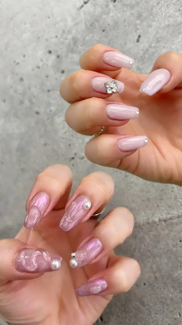 ネイル 春ネイル ハンドネイル nailsalon Mirrorのネイルデザイン