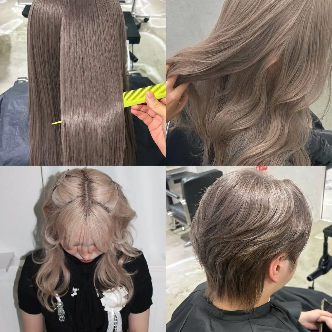 ロング カラー ベージュカラー ミルクティーベージュ カット ヘアカラー ミルクティー/ハイ トーン/konomiのヘアスタイル