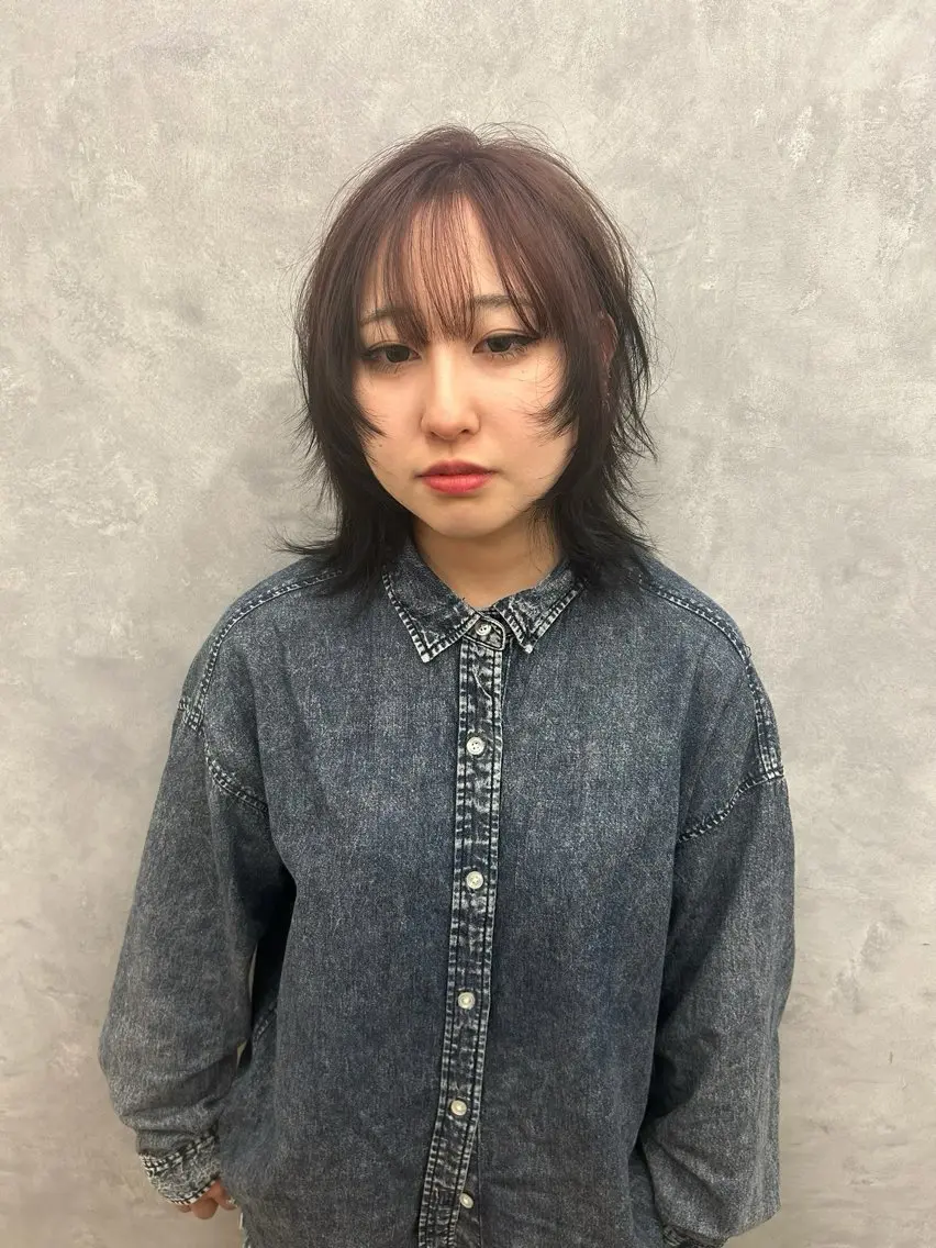 ミディアム レイヤーカット funnu ⋆꙳なつみのヘアスタイル