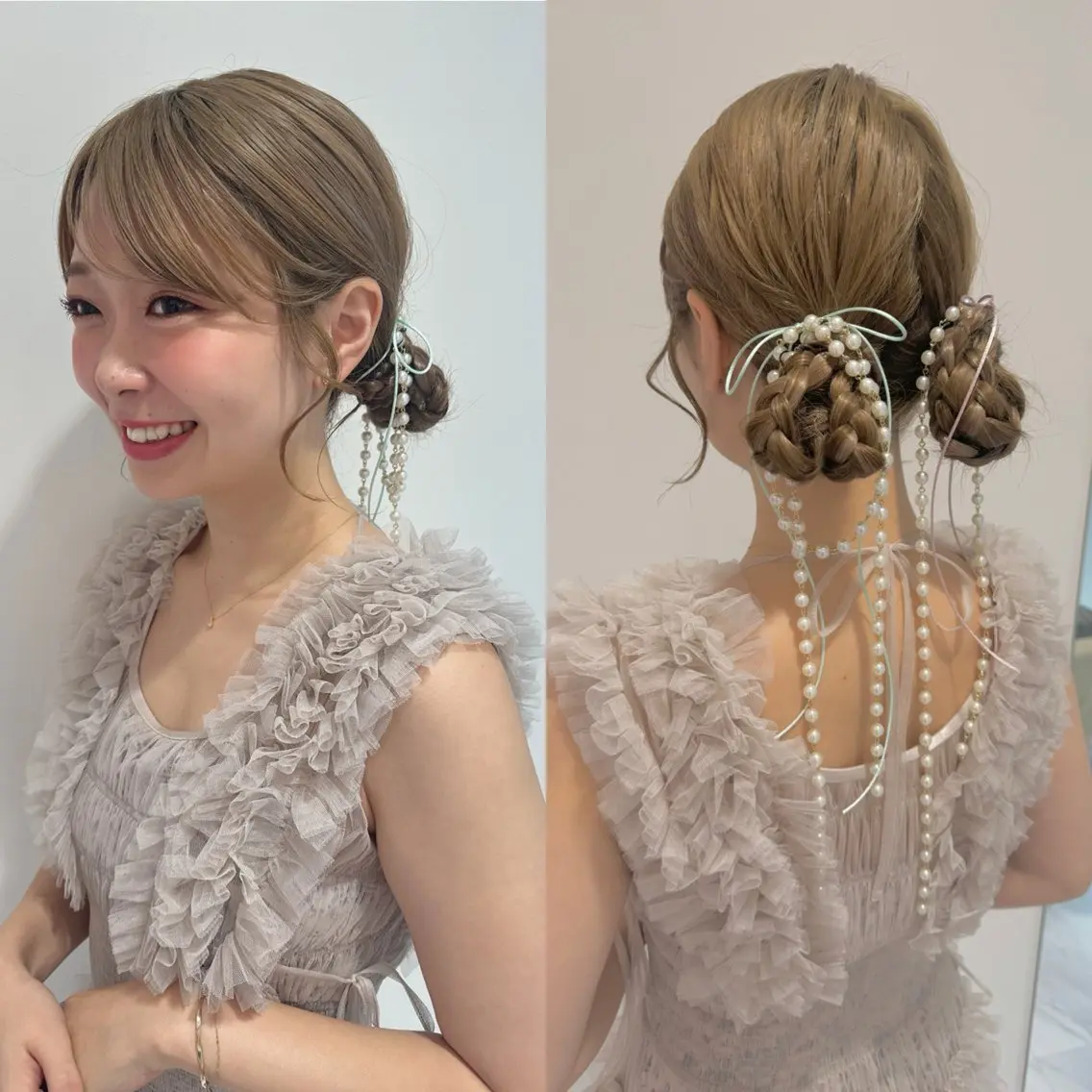 セミロング ヘアアレンジ ヘアセット 🌼MONA KIKO🌼のヘアスタイル