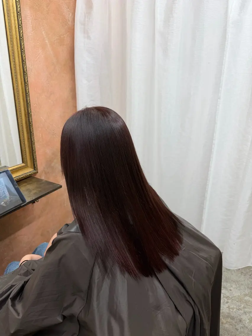 セミロング ヘアカラー ともざねゆか UniQ/岡山駅のヘアスタイル