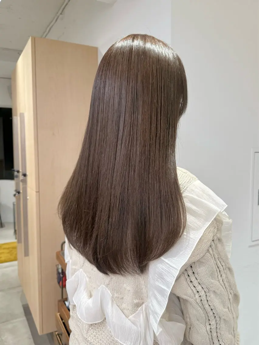 ロング カラー ヘアカラー トリートメント noa/ 渋谷のヘアスタイル