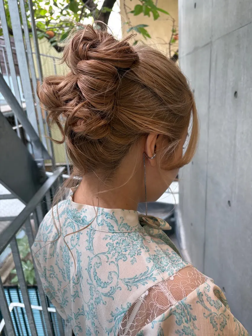 ロング ヘアアレンジ ヘアセット yuuna/ ハッシュカット🎀のヘアスタイル