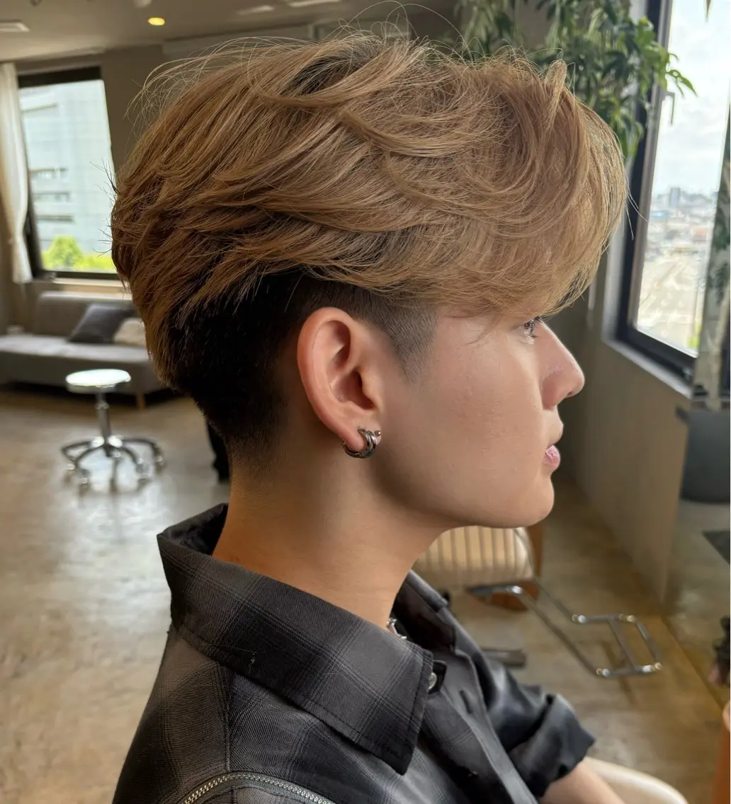 ショート メンズ カット 鈴木 颯真ウィリアムのヘアスタイル