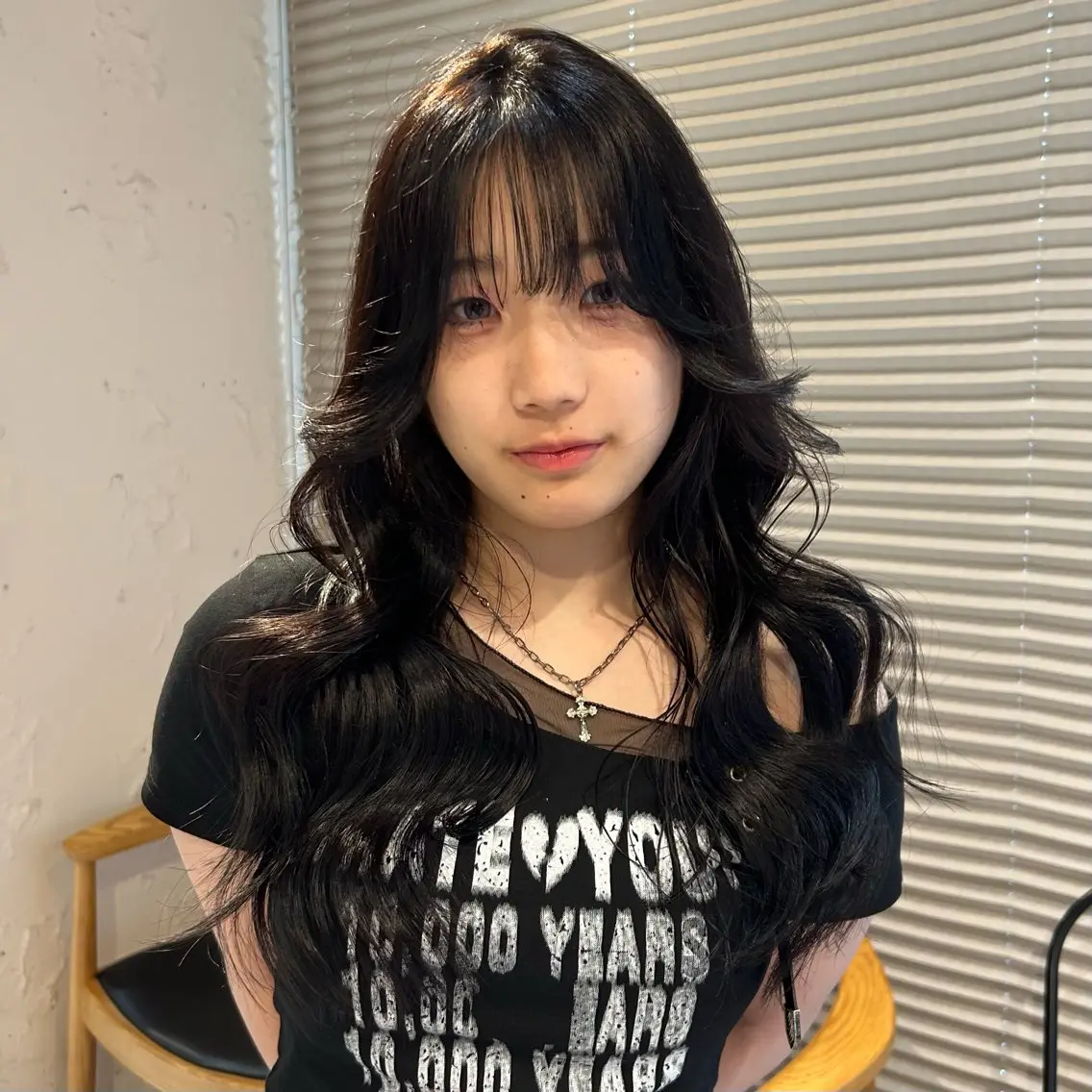 ロング カラー ヘアカラー 美髪縮毛 COCOROのヘアスタイル