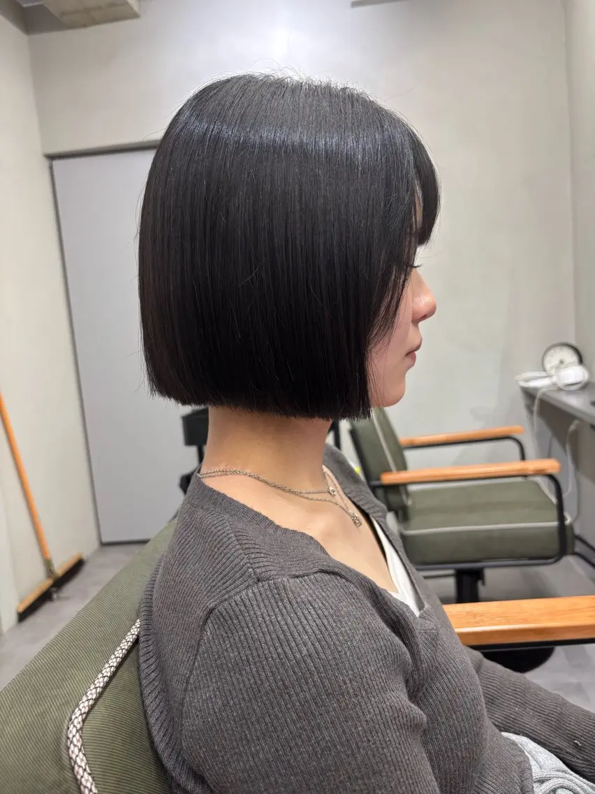 ミディアム ボブ nico麻生　長谷川 裕月のヘアスタイル