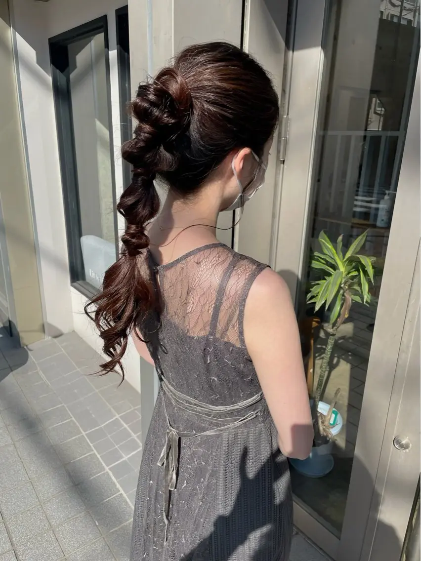 結婚式参加やイベントに💐ヘアセット💎の写真