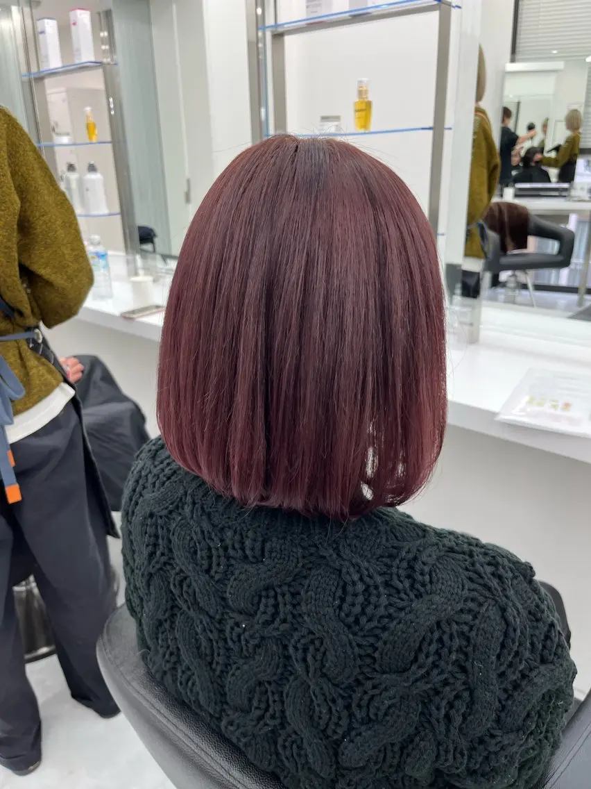 ミディアム カラー Zina熊本🫧 Kurehaのヘアスタイル