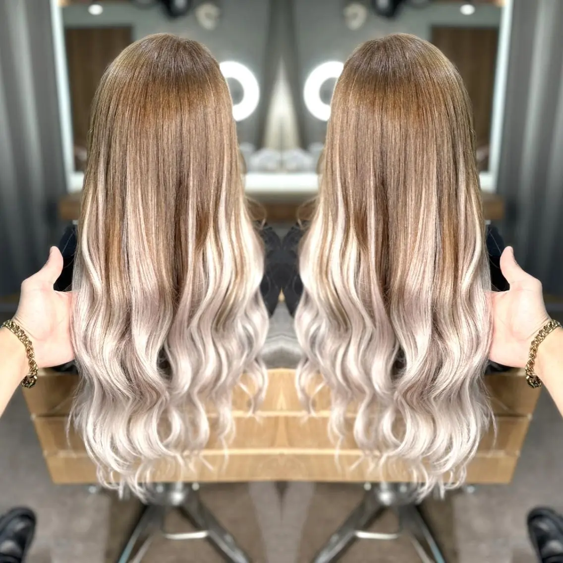 ロング カラー ヘアアレンジ メンズ 韓国ヘアならお任せ♡ 馴染ませ達人👸yuのヘアスタイル