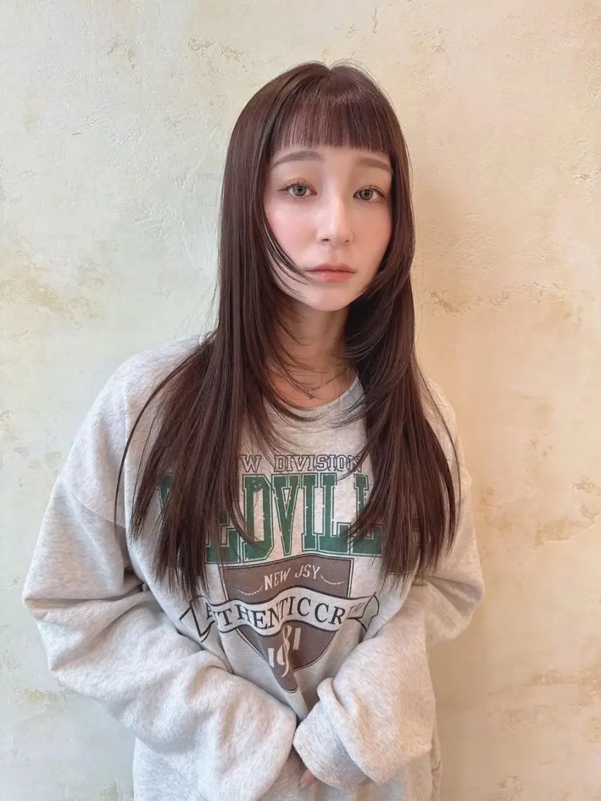 ロング カット トリートメント 似合わせカット/ 韓国ヘアー🍀あきらのヘアスタイル