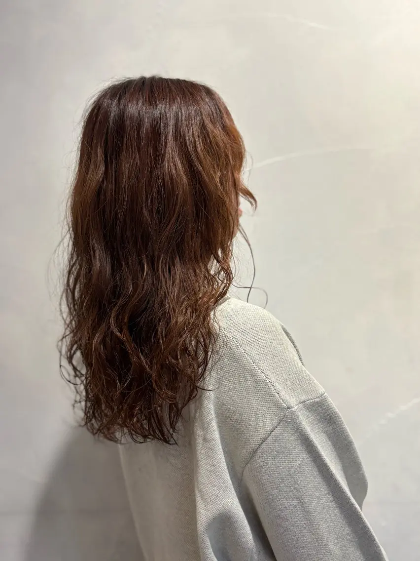 ロング パーマ たなかあゆ✨ ショートカット渋谷のヘアスタイル