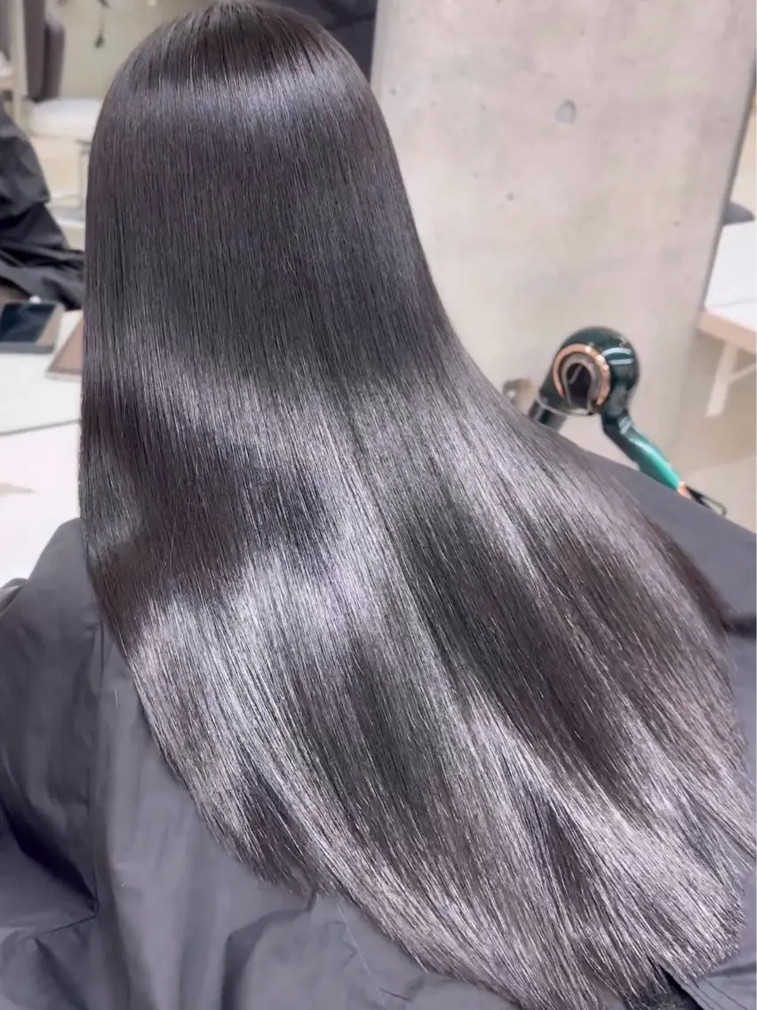 ロング 縮毛矯正 うる艶ヘア♡韓国好き 透明感　shotaのヘアスタイル