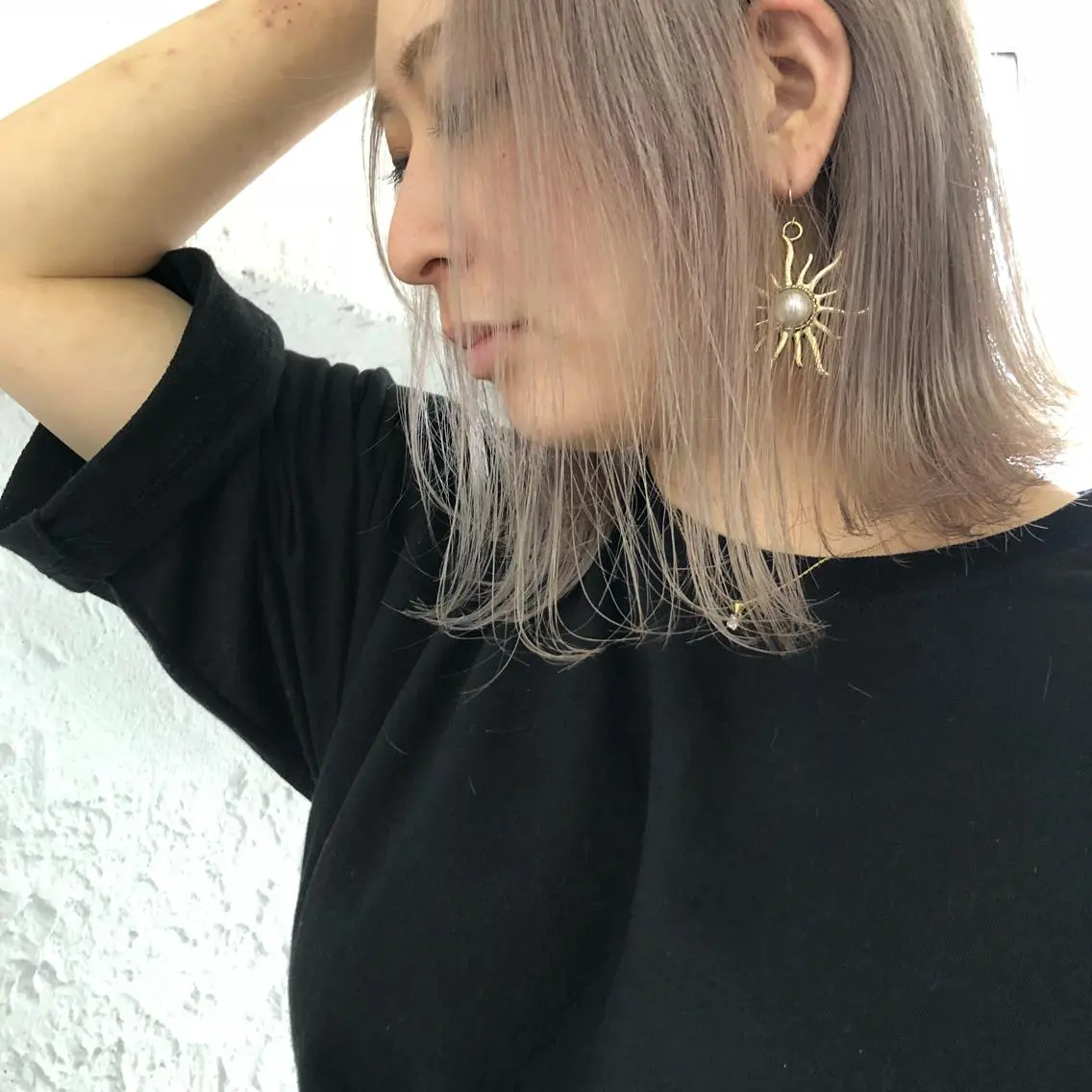 セミロング カラー ベージュカラー ORIKA 美容室のヘアスタイル