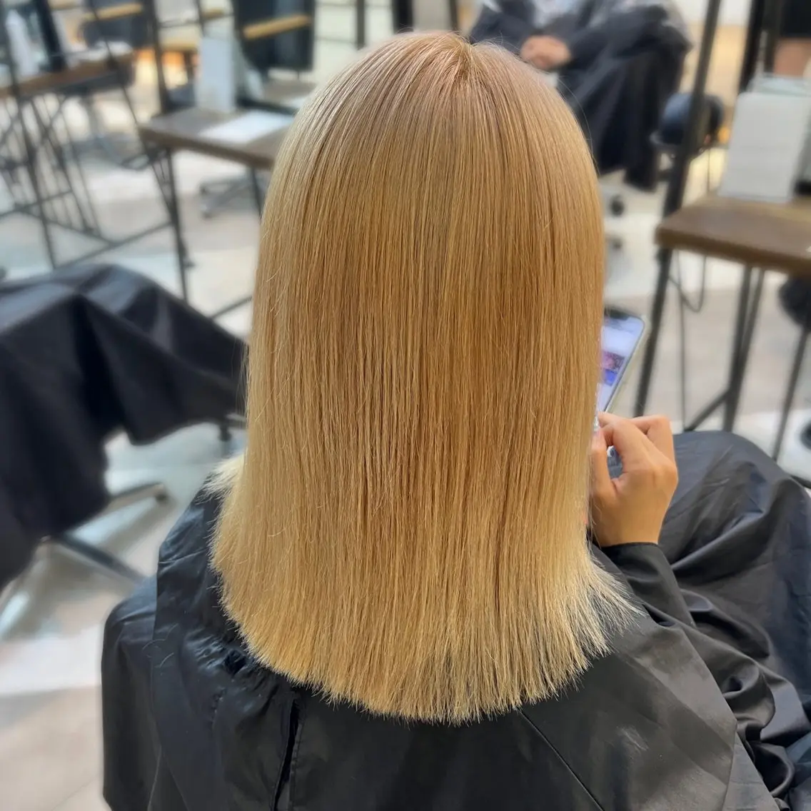 カラー センターパート/カラ ーメッシュ📍ﾕﾘのヘアスタイル