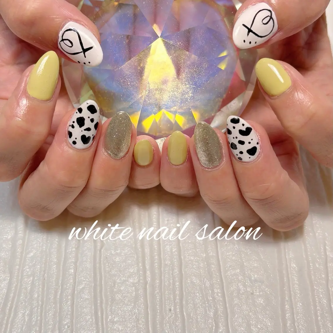 ネイル フットネイル ラメ(グリッター) ハンドネイル white nail salonのネイルデザイン