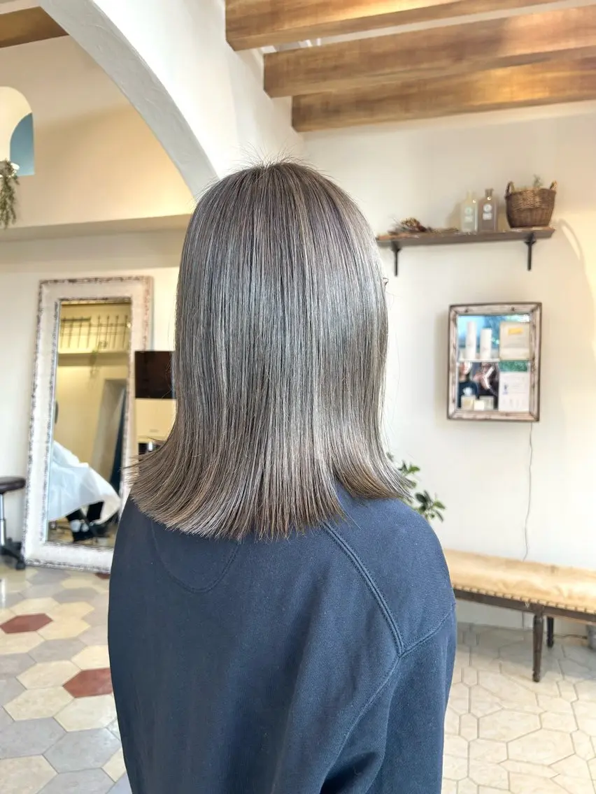 ブリーチなしのダブルカラー🌼cut+color+color🌼ブリーチ出来ない方にオススメです🌿の写真