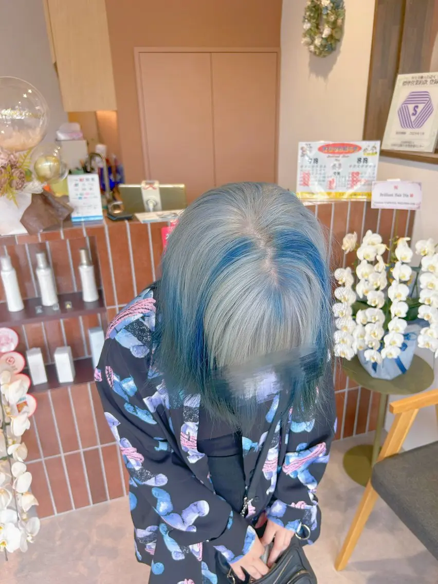 ミディアム ヘアカラー 💎Dia/響🌍 メンズカット/カラーのヘアスタイル