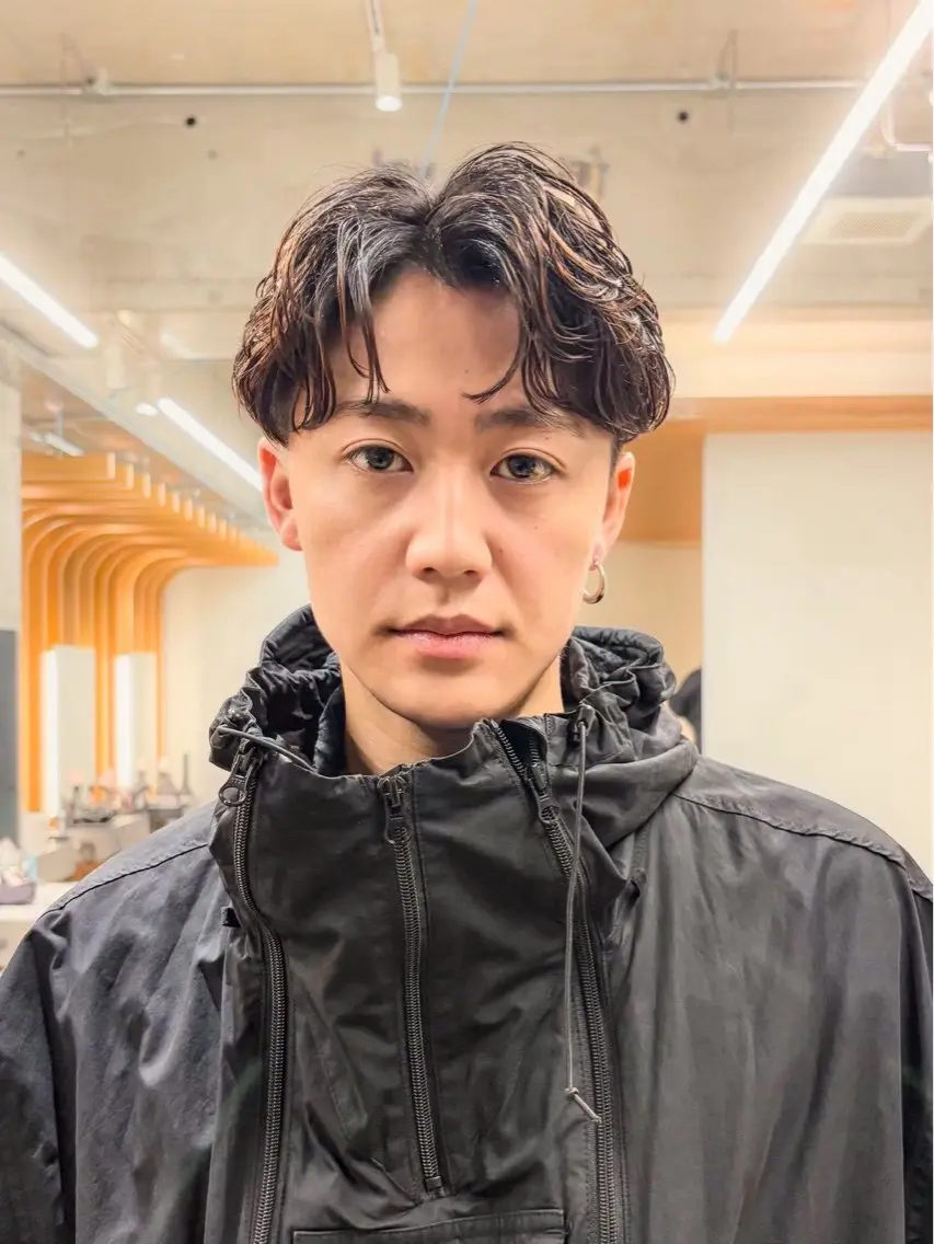 パーマ カット パーマ 辻岡 悠稀のヘアスタイル