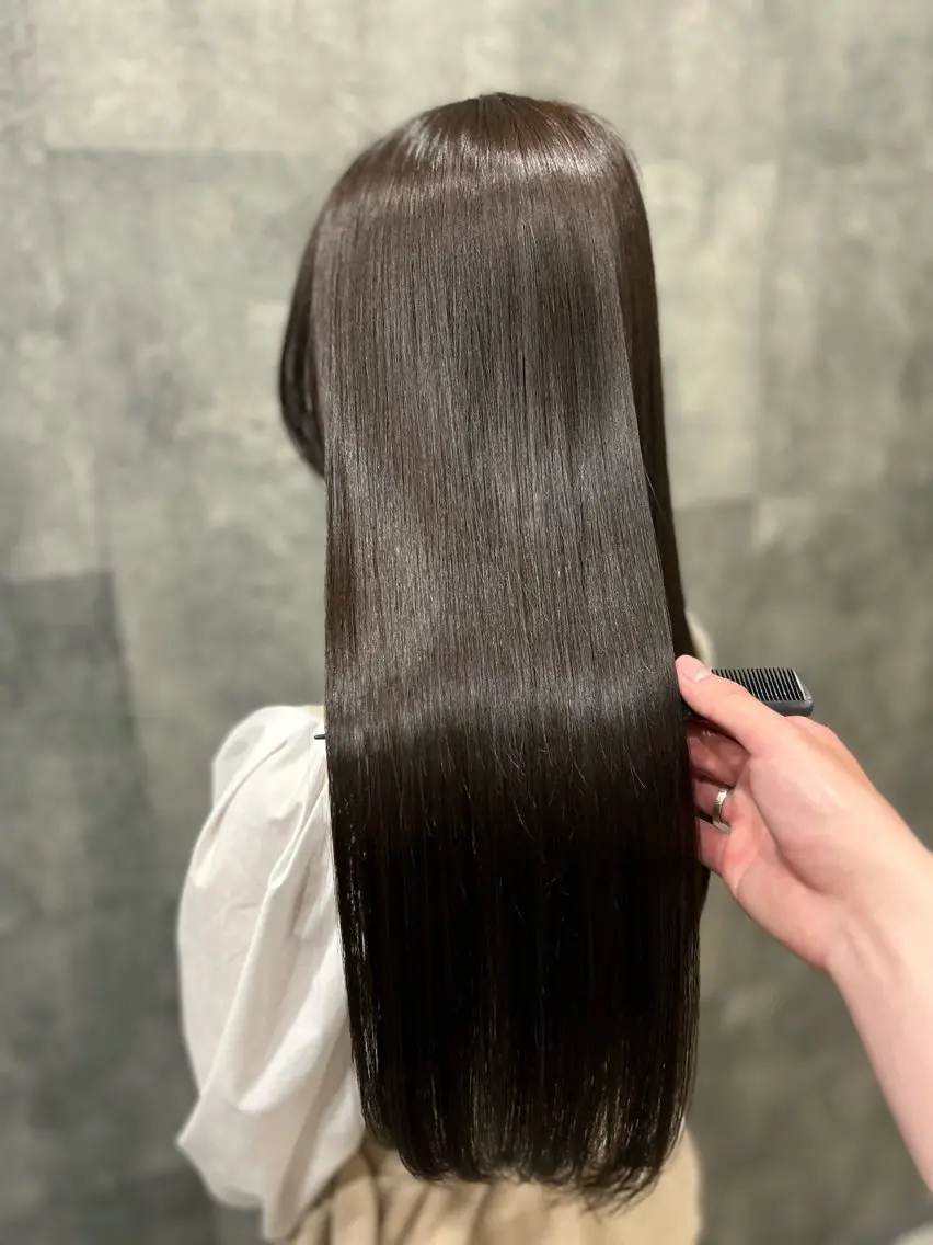 ロング カット ヘアカラー トリートメント 髪質改善特化🫧 梶川　歩哉のヘアスタイル
