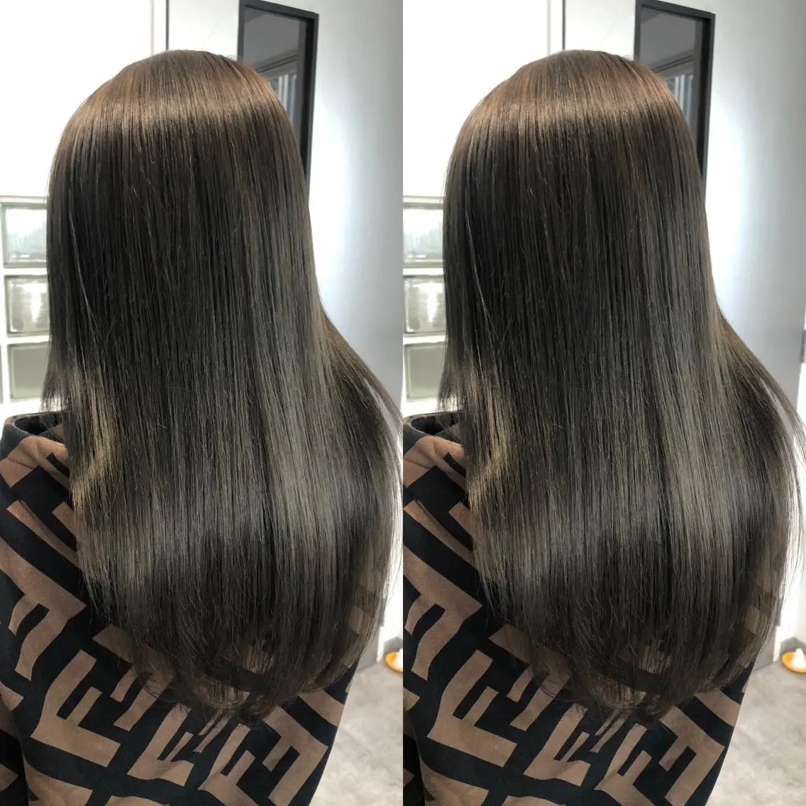 ミディアム カラー アッシュ 透明感カラー ダークアッシュ カット ヘアカラー トリートメント JILBLAN京都 ショート/ハイライトのヘアスタイル