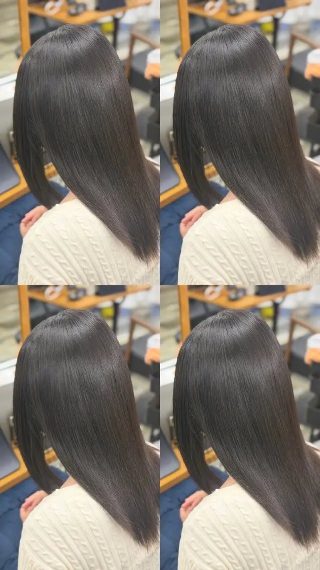 ミディアム 縮毛矯正 髪質改善🪽 森川☜ ☜ のヘアスタイル