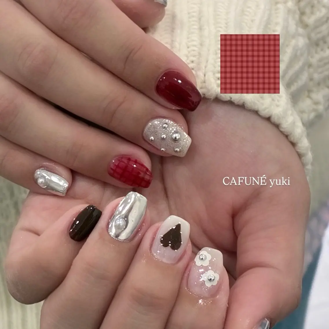 ネイル ハンドネイル 🎼CAFUNÉ_ TOKYO.•*¨のネイルデザイン