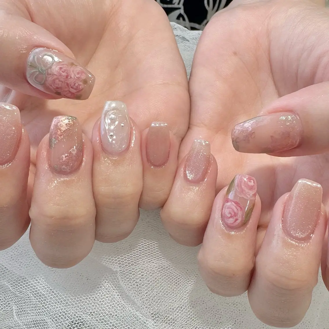 ネイル ハンドネイル 新井 ひなののネイルデザイン