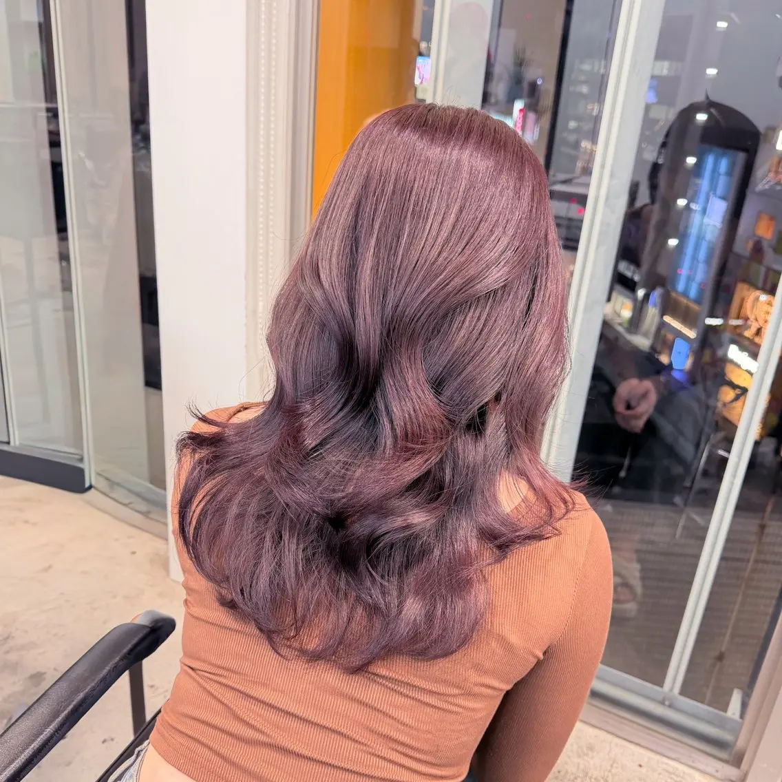 セミロング カラー ヘアアレンジ カット トリートメント 🎀モテ暖色× エクステ🎀あかりのヘアスタイル