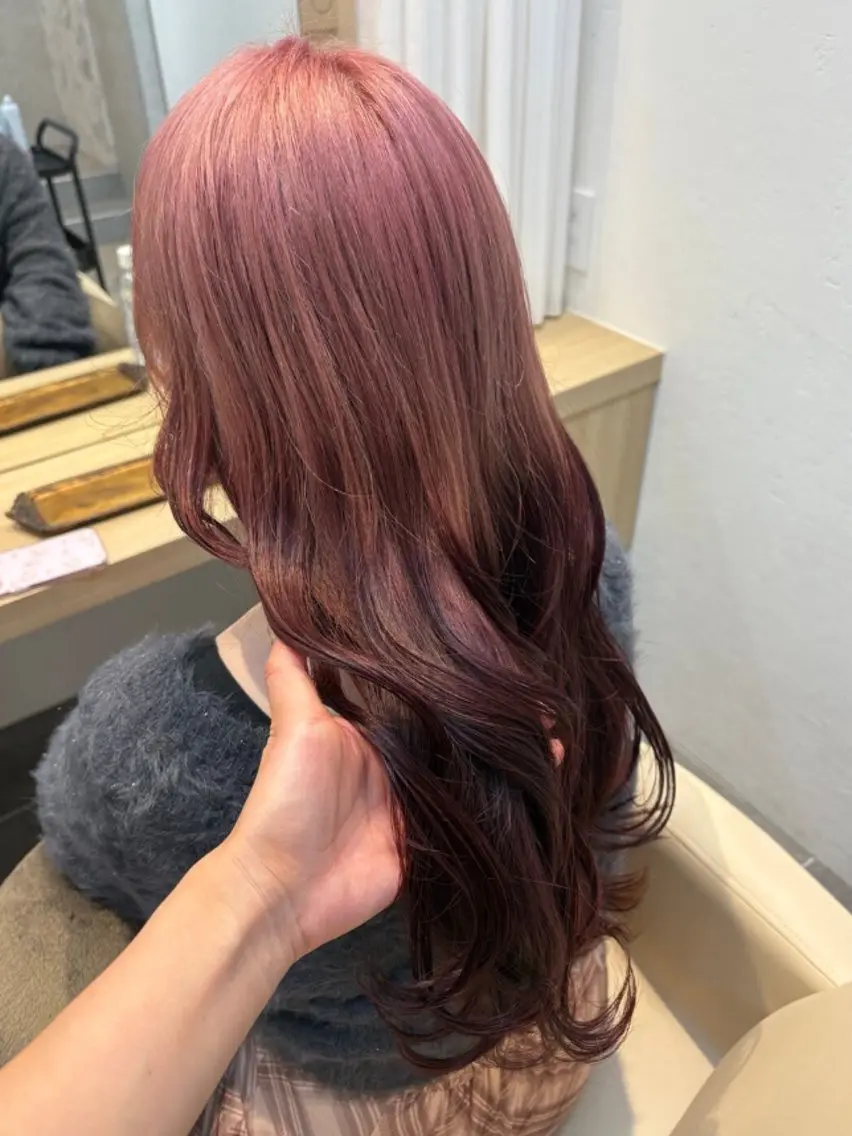 セミロング ヘアカラー 艶beige ♡ayana♡のヘアスタイル