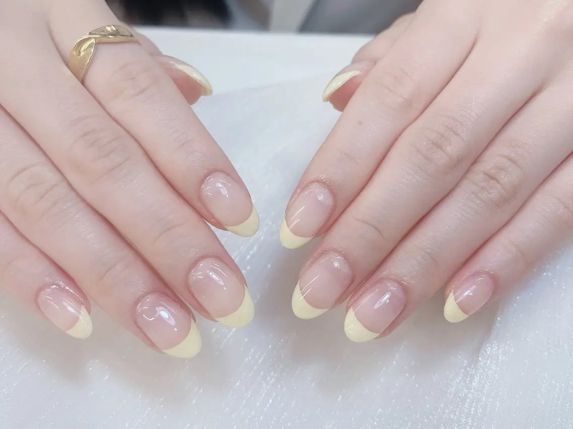 ネイル チークネイル 成人式 フレンチネイル グラデーション 氷ネイル・うるうるネイル ハンドネイル DUO MI nail salonのネイルデザイン