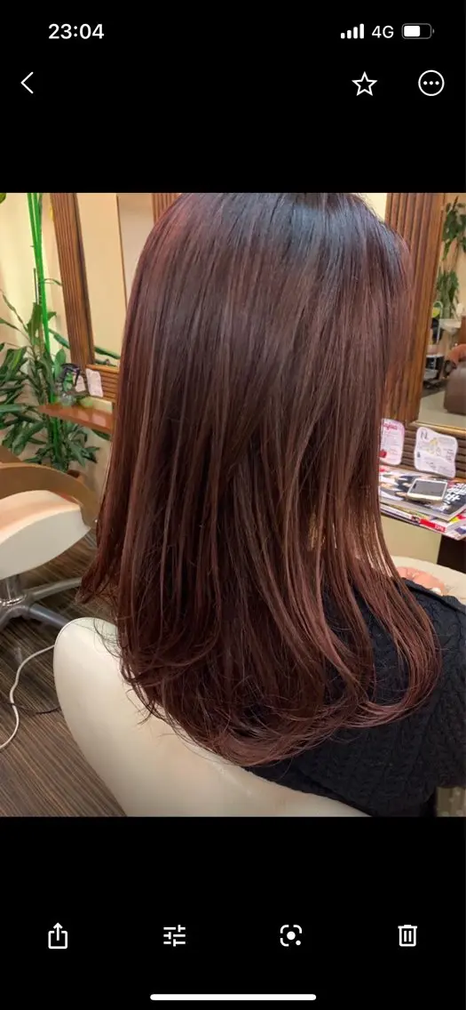 ミディアム カラー カット 縮毛矯正 トリートメント 高松 歩のヘアスタイル