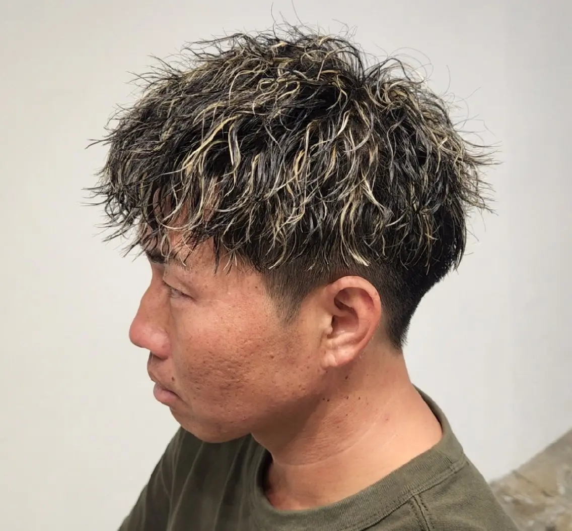 ショート パーマ カラー メンズ 【イケメン風パーマ】 SHOFYのヘアスタイル