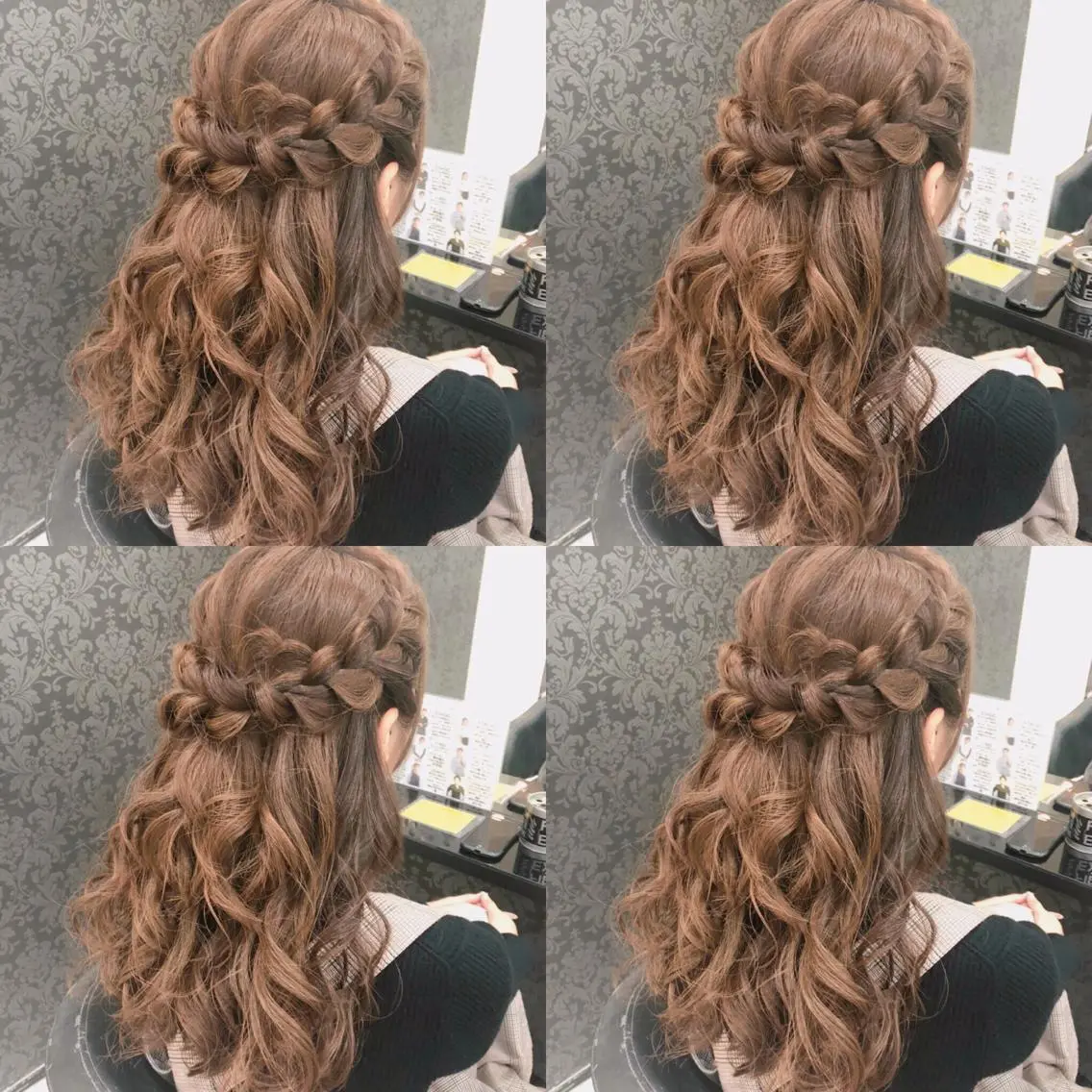 ロング ヘアアレンジ ハーフアップ ヘアセット 🌷MAYU 🌷のヘアスタイル