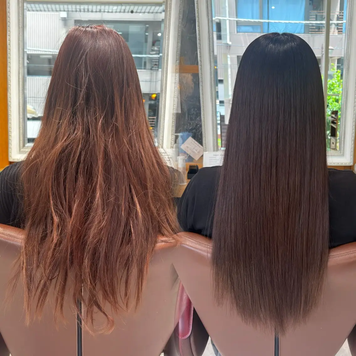 【5月限定】縮毛矯正＋全体カラー＋💎高濃度ケラチントリートメント💎の写真