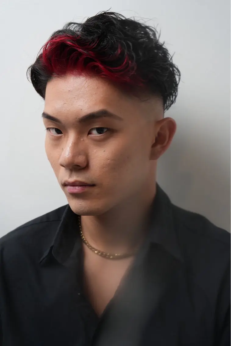 ショート カラー パーマ メンズ メンズ特化💈/ 長谷川翼のヘアスタイル