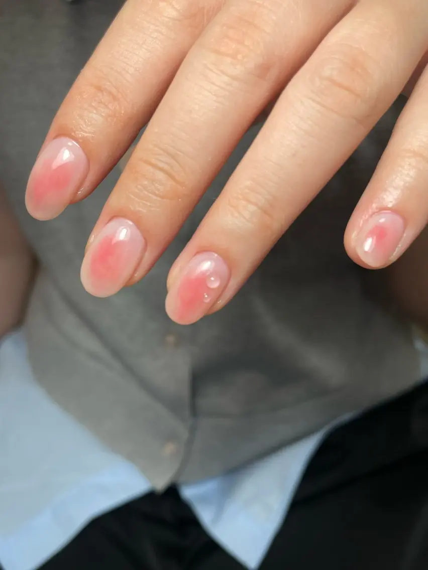 ネイル チークネイル ニュアンスネイル ぷっくりネイル 夏ネイル ハンドネイル miinail miyuuのネイルデザイン