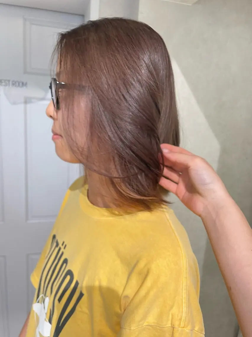 ミディアム カラー ベージュカラー ヘアカラー ナチュラル透明感🌱 小山美樹子のヘアスタイル