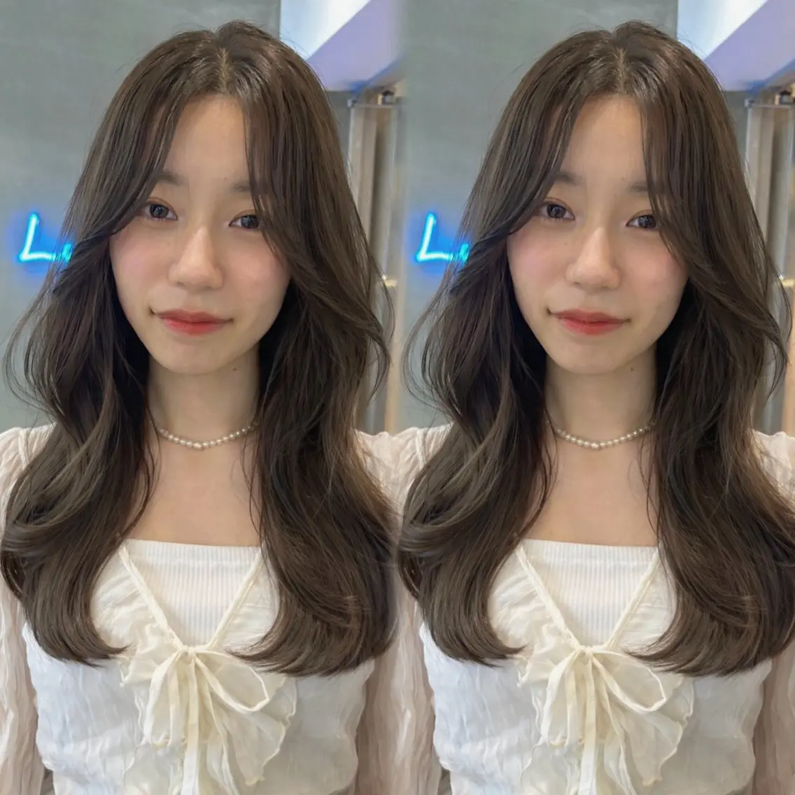 ロング カット ヘアカラー トリートメント 🌷レイヤー縮毛/ 艶カラー/ami🌷のヘアスタイル