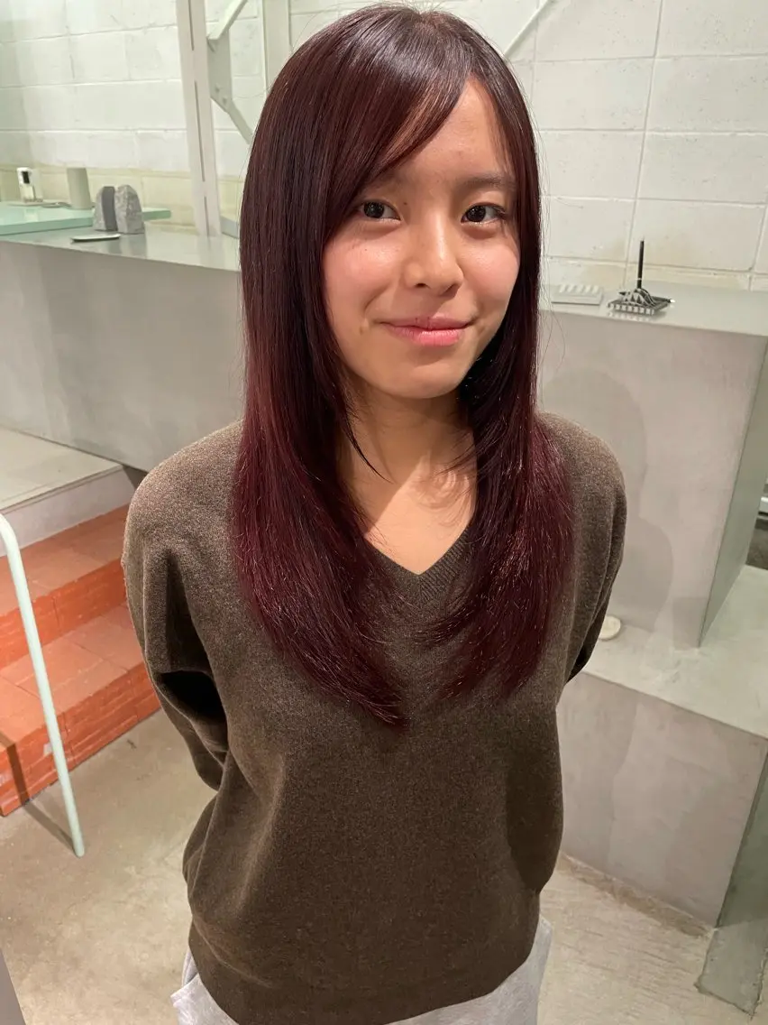 ロング カット 平野 叶花のヘアスタイル