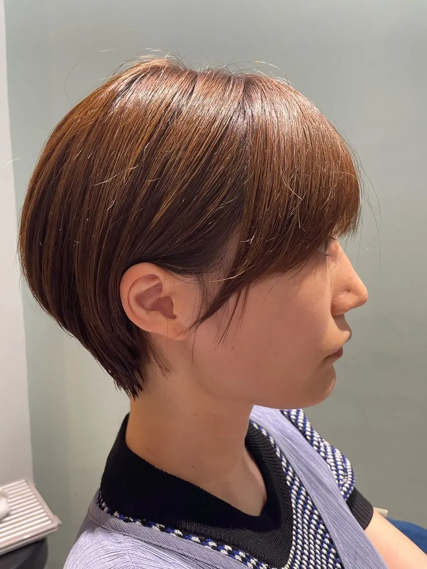 ショート 丸みショート 似合わせカット ショートヘア くびれミディアム/似 合わせ/鎌倉/edAのヘアスタイル